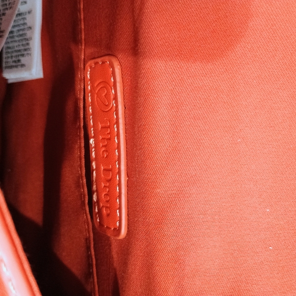 Vibrant Orange Crocodile-Embossed Mini Bag - Picture 7 of 7